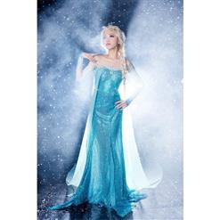 Frozen Sparkle Blue Princess Elsa Costume N9189