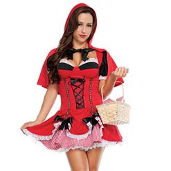 Red Riding Hood Costume, Little Red Riding Hood, Adult Red Riding Hood Costume, #N9195