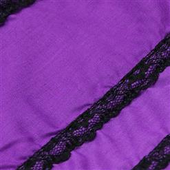 Victorian Elegant Dark Purple Maxi Dress Fancy Ball Palace Role Play Costumes N9305