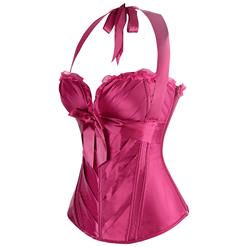 Satin Sweetheart Halter Neck Corset N9328