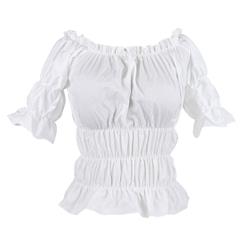 Popular Hot Sale White Cotton Shirt N9331