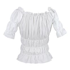 Popular Hot Sale White Cotton Shirt N9331