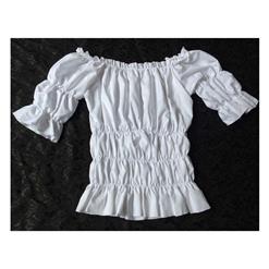 Popular Hot Sale White Cotton Shirt N9331