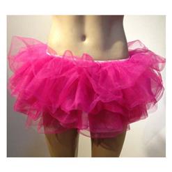Hot Pink Organza Costume Tutu, ballet's Petticoat, Short Hot Pink Trim Petticoat, Hot Pink Tiered Tutu Skirt, #HG9338