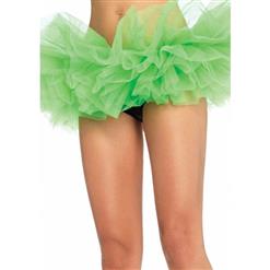 Green Organza Costume Tutu, ballet's Petticoat, Short Green Trim Petticoat, Green Tiered Tutu Skirt, #HG9345