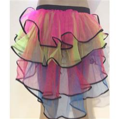 Sexy Neon Rainbow Layered Tutu Petticoat HG9348