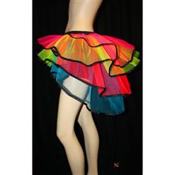 Sexy Neon Rainbow Layered Tutu Petticoat HG9348