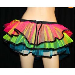 Sexy Neon Rainbow Layered Tutu Petticoat HG9348