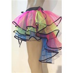 Sexy Neon Rainbow Layered Tutu Petticoat HG9348