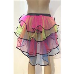 Sexy Neon Rainbow Layered Tutu Petticoat HG9348