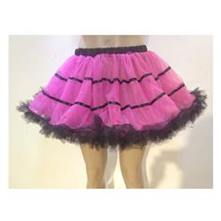 Ballet's Petticoat, Peach Color Split Joint Black Organza Skirt,  Multi Layered Tulle Tutu Skirt, #HG9350