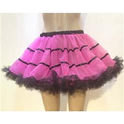 Peach Color Split Joint Black Petticoat HG9350