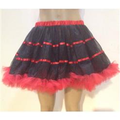 Black Split Joint Red Petticoat HG9351