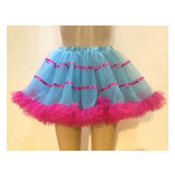 Blue Split Joint Hot-pink Petticoat HG9352