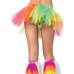 Fashion Rainbow Tail Fluffy Organza Petticoat HG9353