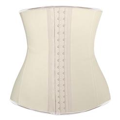 Women's Ivory Latex Steel Bone Underbust Corset With A Little Defect N9549