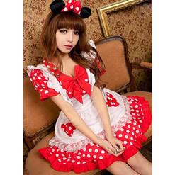 Hot Sale Cute Red Mickey Mouse Halloween Costume N9651