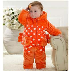 Lovely Orange Crab Shape Baby Romper N9787