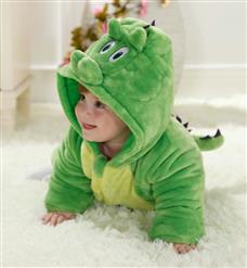 Lovely Green Dinosaur Shape Baby Romper Costume N9797