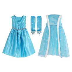 Fairy Blue Princess Cape Girls Costume N9809