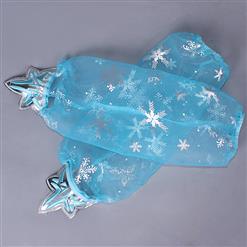 Fairy Blue Princess Cape Girls Costume N9809