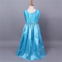 Fairy Blue Princess Cape Girls Costume N9809