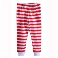 Cute Red Round Neck Penguin Print Kid Christmas Suit N9814