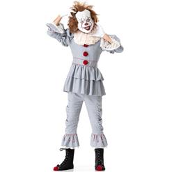 Men's Scary Clown Halloween Adult Cosplay Costume N17741