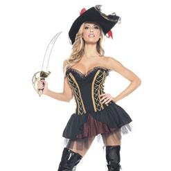 Trouble At Sea Costume, Pirate Captain Costume, Sea Captain Costume, #P1030