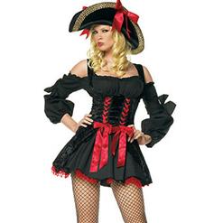 Sexy Pirate Captain Costume, Passion Pirate Costume, Sexy Pirate Captain Costume, #P7945