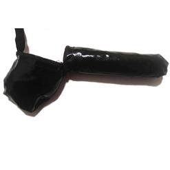 Men's Black Faux Leather G-string Sexy Underwear Bikini Pouch PT16403