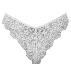 Sexy Charming White Hollow Out See-through Lace Panty PT16440