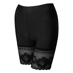 Fashion Black Shorts Elastic Seamless Panties Breathable Female Underwear PT22402