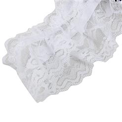 White Lace Open Crotch Panties PT952
