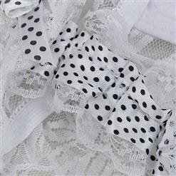 White Lace Open Crotch Panties PT952