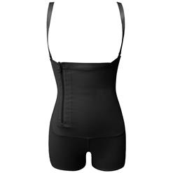 Sexy Black Underbust Front Zipper Slimming Plus Size Bodyshaper Girdles PT15934