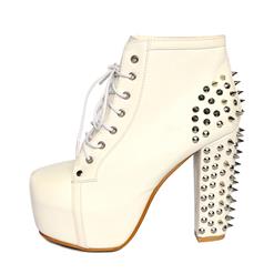 Punk Rivets Chunky Heeled Boots SWB80020