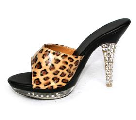 Leopard Print Slip-on Mules SWH11036