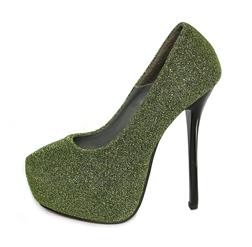 Green Glitter Kissable Platform Pump SWS12051