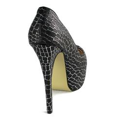 Unique Black Snake Skin Pattern Pumps High Heels SWS20294