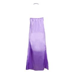 Sexy Romantic Purple See-through Sleep Gown Halter Lingerie W1158
