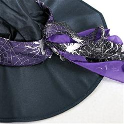 Deluxe Sexy Sliver Cobweb Overbust Purple Witch Halloween Costume W6336
