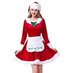 Santa's Envy Christmas Costume, Sexy Christmas Dress, Festive Christmas Costume, Red Dress Christmas Costume, Mrs. Santa Claus Costume, #XT15029