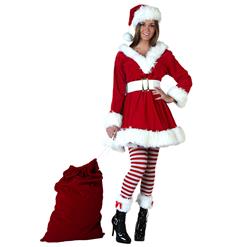 Sexy Christmas Costume, Red Velet Christmas Costume, Christmas Costume for Women, Cute Christmas Dress, Santa Girl Christmas Costume, Santa Girl Christmas Costume Set, Red Velvet Santa Girl Costume Set, #XT18350