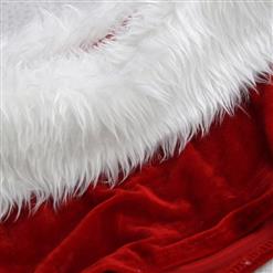 Sexy Red Christmas Santa Girl Crop Top and Skirt Costume XT3040