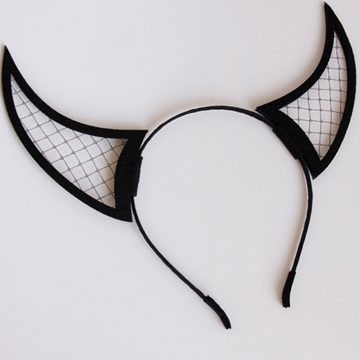 Women's Black Ox Horn Hairband J12912