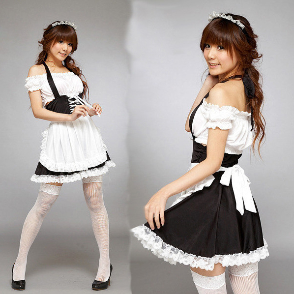 French Maid Costume Halter Costume M8450