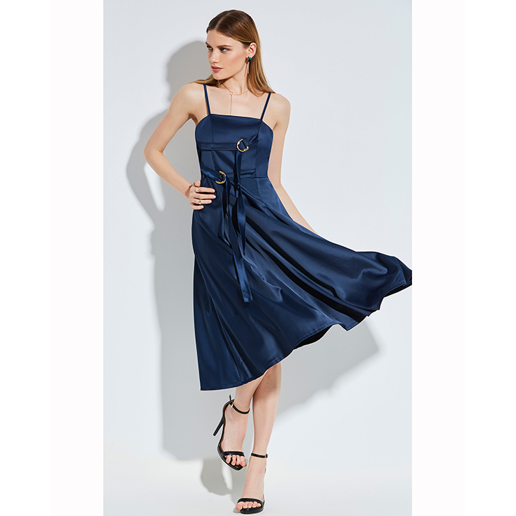a line mid length dresses