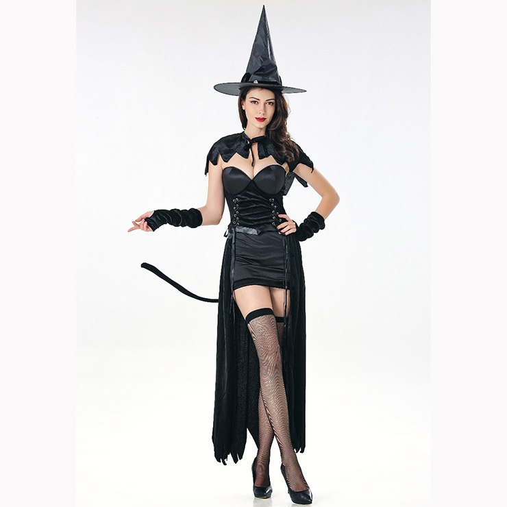 Cosplay Vampire Halloween Costumes Sexy Black Witch Wizard Cosplay Adult  Beauty Women Evil Dress Masquerade Carnival Party Mujer Outfit From  Superhotclothes, $32.11