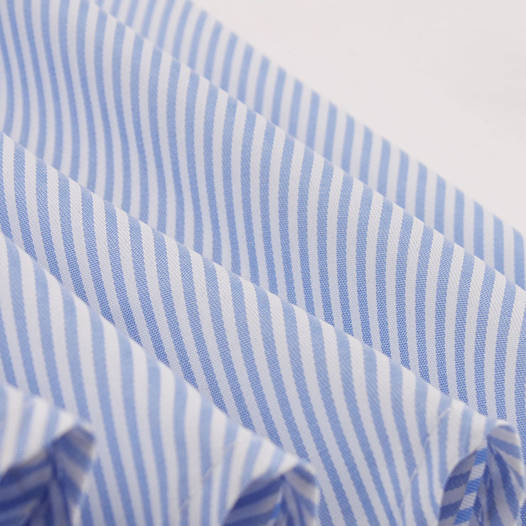 Vintage Turn-down Collar Petal Sleeve Stripe Swing Summer Daily Dress N17688